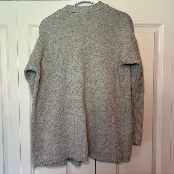 J Crew women’s gray wool blend open front cardigan. Size XL. - Picture 7 of 7